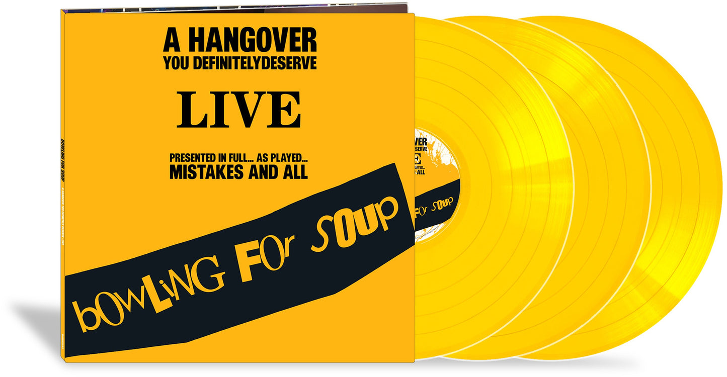 Bowling For Soup — A Hangover You Definitely Deserve (Live) — Yellow Vinyl