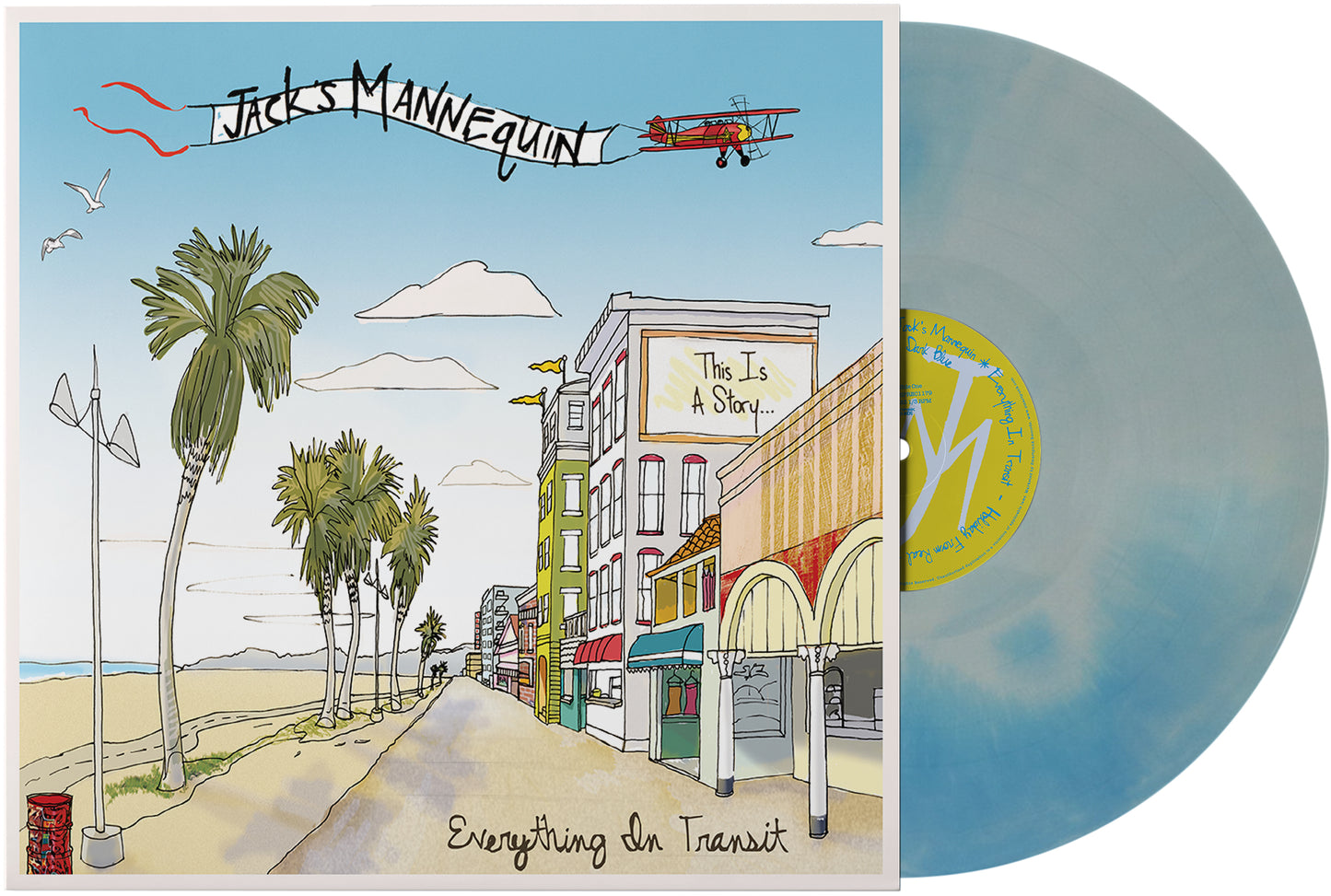 Jack's Mannequin — Everything in Transit - Blue — Blue Vinyl — Anniversary Edition