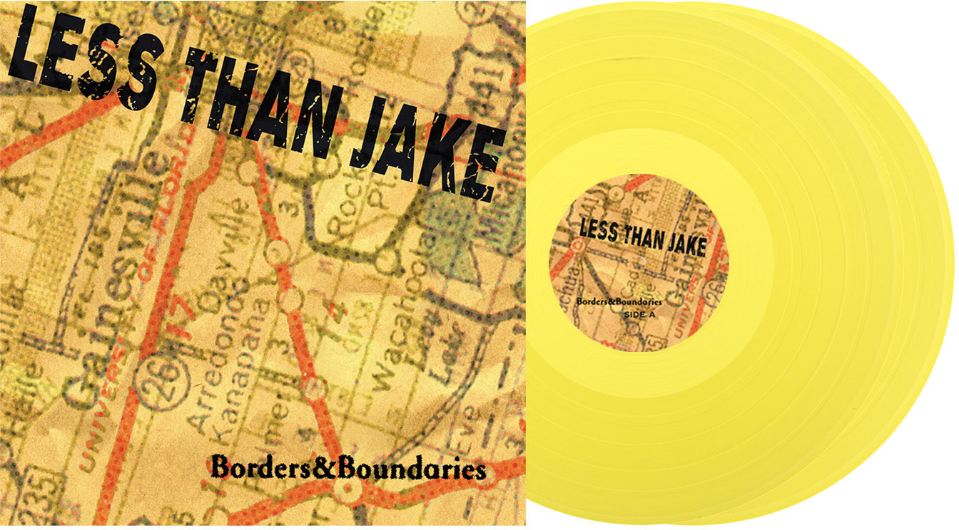 Less Than Jake — Borders & Boundaries 25th Anniversary - Yellow — Vinyle Yellow — Édition Anniversaire