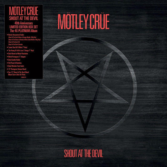 Motley Crue — Shout At The Devil — Red Vinyl — Anniversary Edition — Box Set