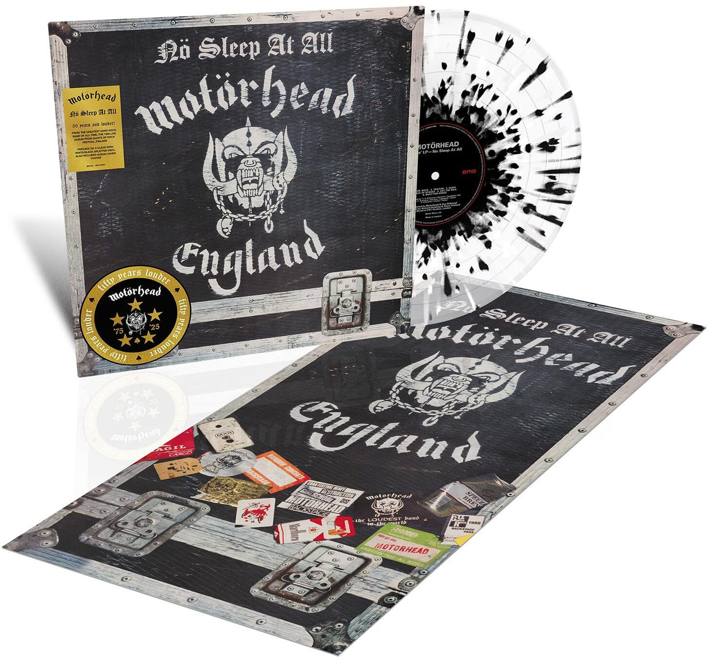Motorhead — No Sleep At All — White Vinyl — Anniversary Edition