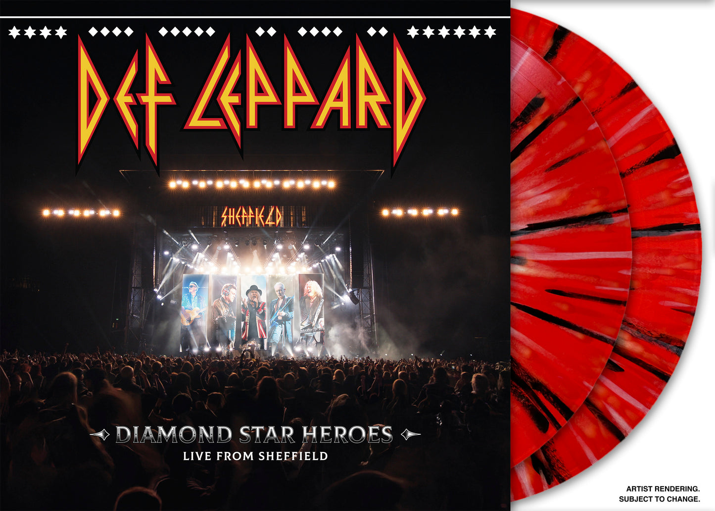 Def Leppard — Diamond Star Heroes: Live From Sheffield — Red Vinyl — Limited Edition