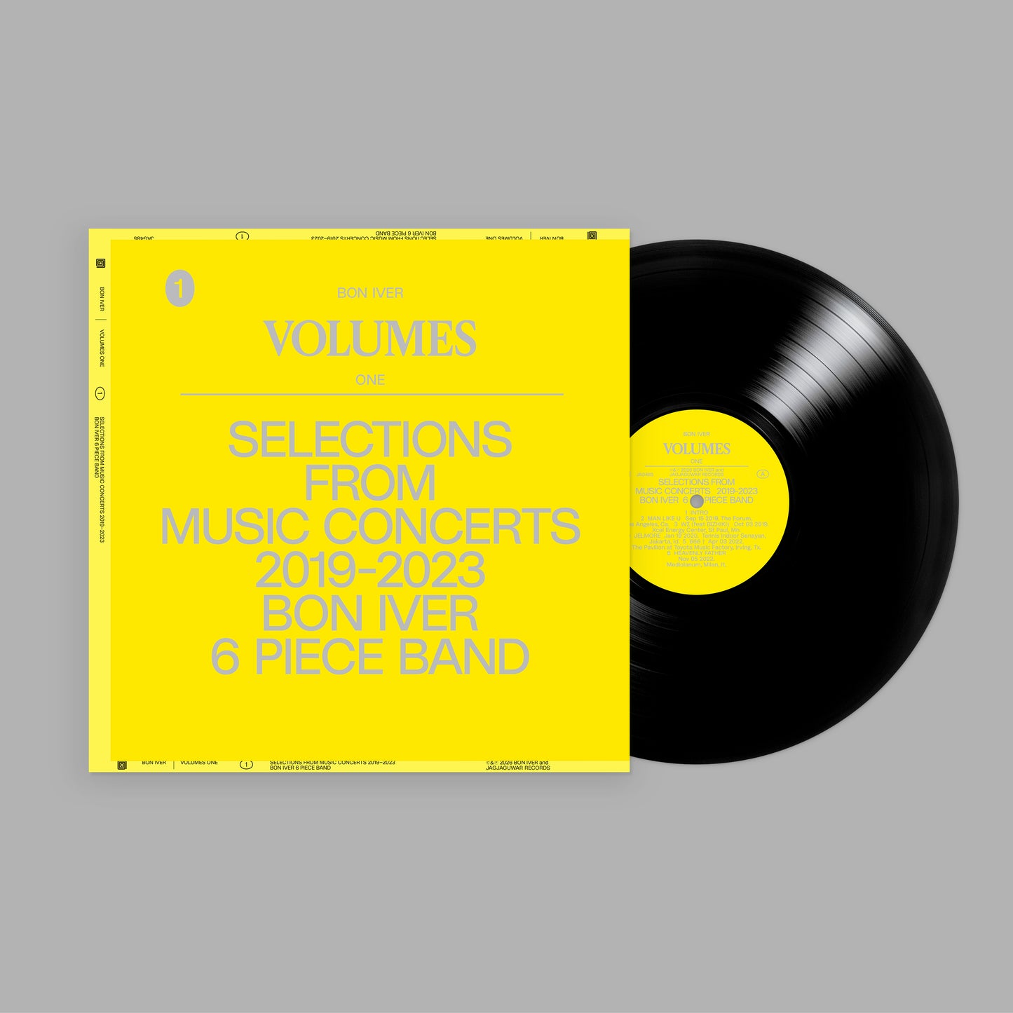Bon Iver — Volumes: One Selections From Music Concerts 2019-2023 6 Piece Band