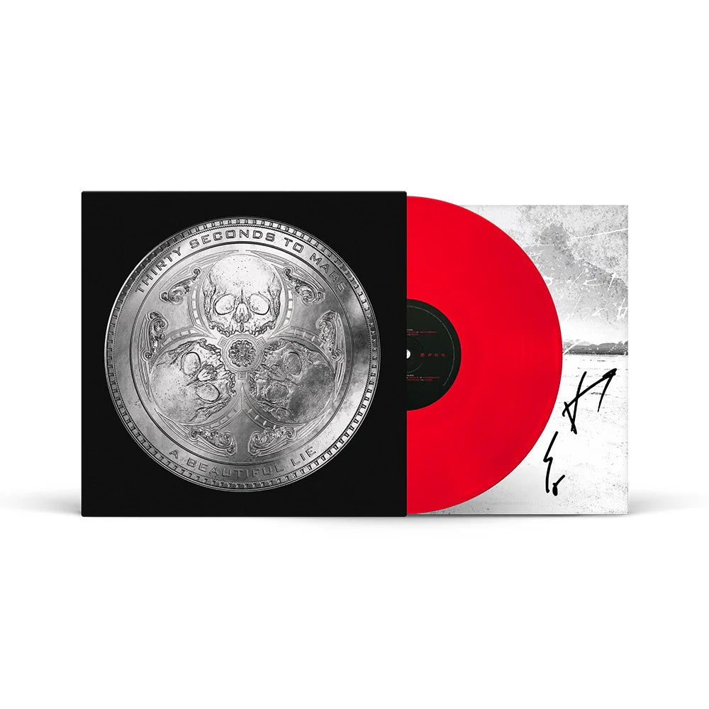 Thirty Seconds to Mars - A beautiful lie - 20ème anniversaire - carte signée format LP