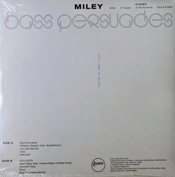Miley - Bass Persuades - Baby Blue - Limited edition